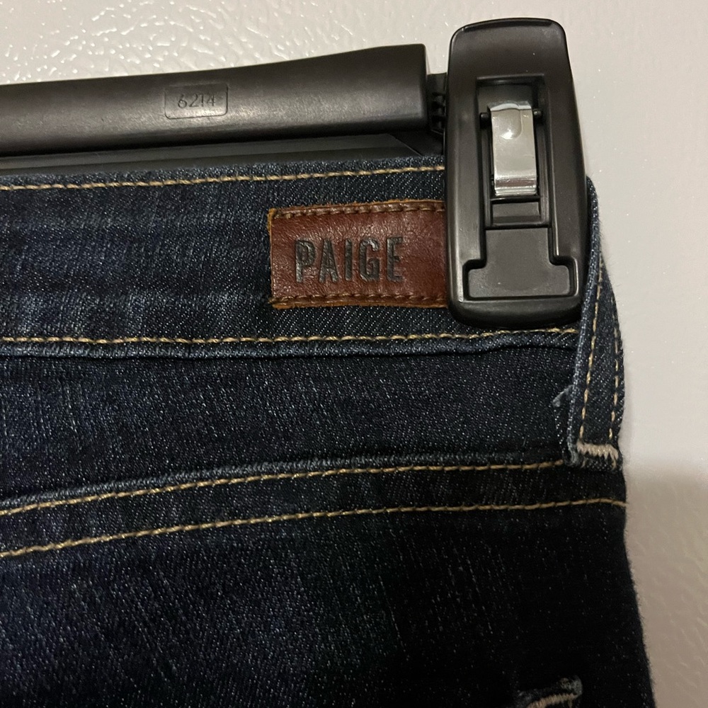 Paige Kylie Crop Jeans Size 27 ‎ Womens Straight Leg Blue Stretch Denim - Picture 3 of 7